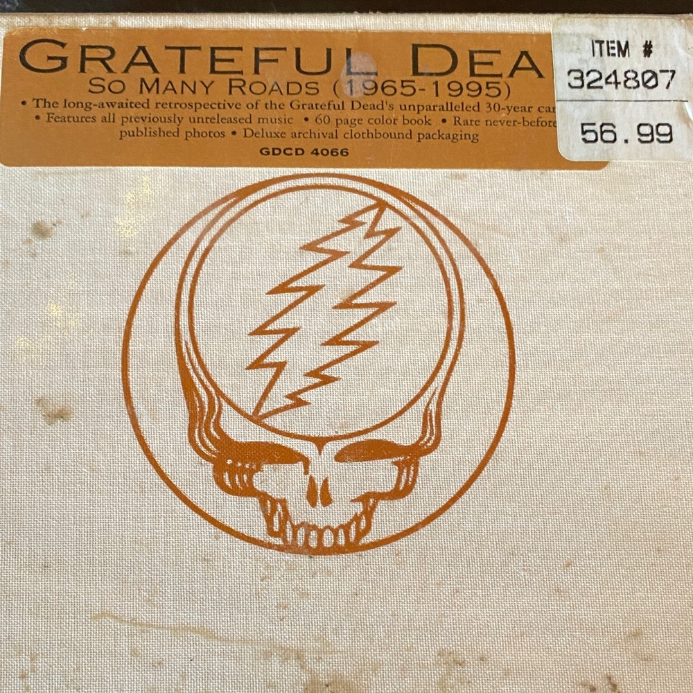 Grateful Dead Retrospective CD with Brown and Black Design